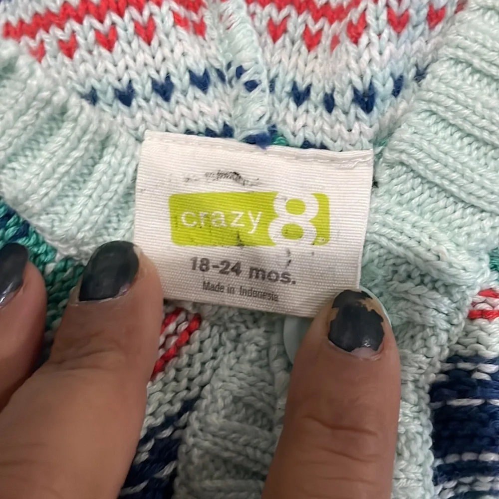 COPY - Calvin Klein Green Zip up Floral Jacket Crazy 8 Turquoise Hooded Poncho